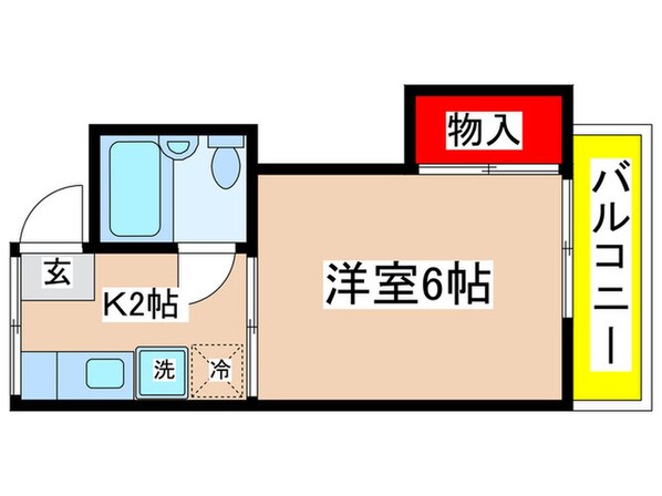 横山ハイツＡの物件間取画像